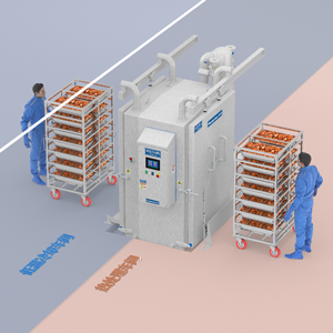 環(huán)速真空冷卻機-雙開門示意圖